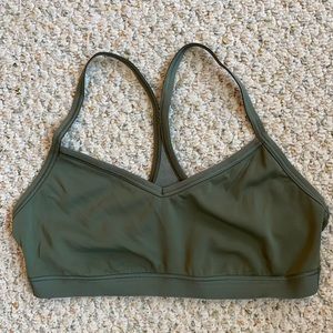 Aerie, Size L, olive green sports bra